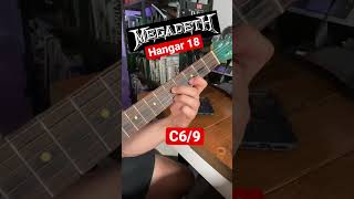 Megadeth Hangar 18 Intro Chords #shorts