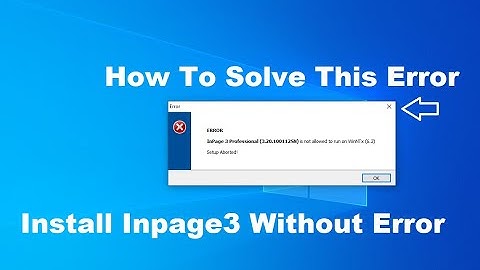 How To Install Inpage 3 All Error Solved By Technical Razmi