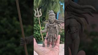 Diy mahakal murti making with clay 🙏 [part-1] #art #mahakal #clay #viral #youtubeshorts #shorts