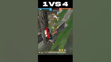 IMPOSSIBLE  1 Vs 4 Against Pro Grandmaster Squad 💀 #shorts #freefire #gwkaran