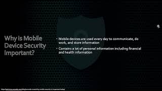 Mobile Device Security