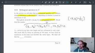 1.6.1 Orthogonal Operators | Definition, Part 1