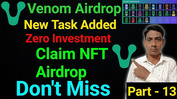 Venom Network Airdrop New Task | Venetory NFT Task | New Crypto Airdrops