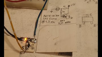 #262 Self-Flashing, Auto-Blinking 0805 LED v1 - used as a cheap Clock source