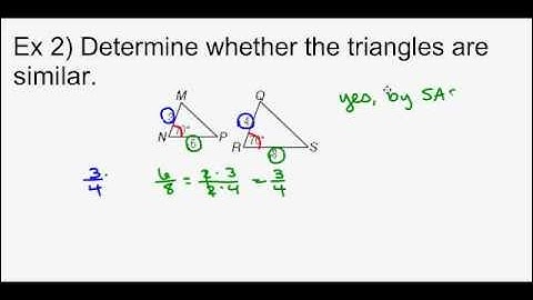 Geometry - Unit 5 Lesson 2 Similar Triangles
