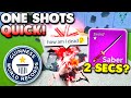 Saber rework one shots in just 2 seconds blox fruits