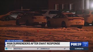 Man in custody after SWAT standoff on east side