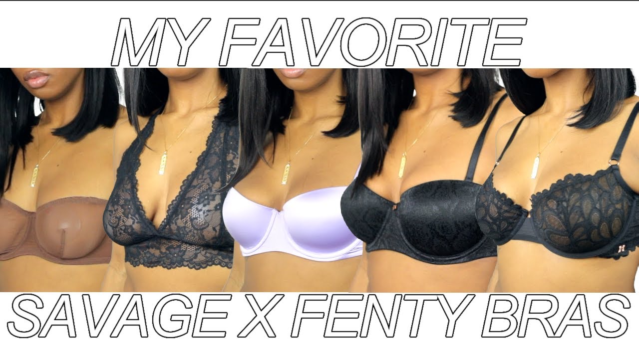TRY ON HAUL  TOP 10 SAVAGE X FENTY BRAS (IN DEPTH REVIEW