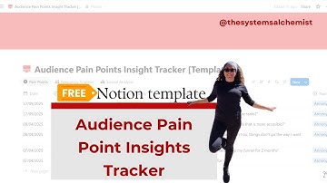 FREE Notion Template: Audience Pain Point Insights Tracker Tutorial