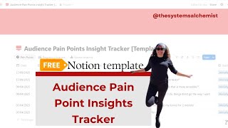FREE Notion Template: Audience Pain Point Insights Tracker Tutorial