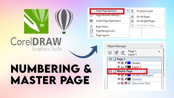 CorelDRAW | How To Use Master Page & Numbering | IQBAL ALAM