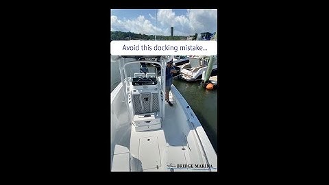 How NOT to Pull Out of a Dock Slip in a Current