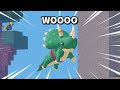 DINO RIDING WOOOO (Roblox Bedwars)