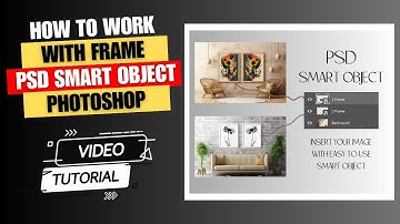 How to work with Frame PSD smart object Mockups in Photoshop - How to create Wall Art Product Photo