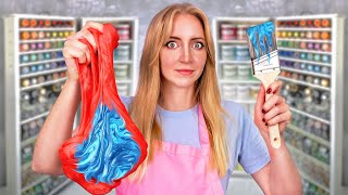 Adding All My Art Supplies into SLIME!