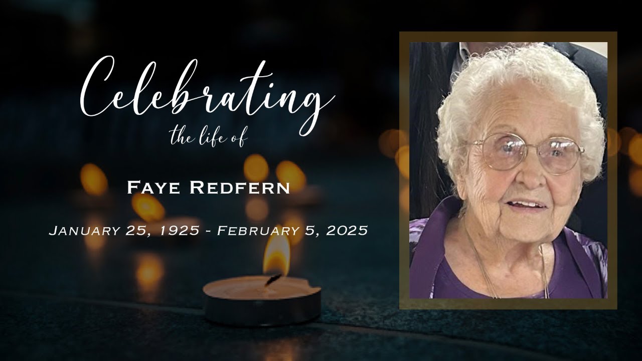 Memorial Service for Faye Redfern 3/8/25 - YouTube