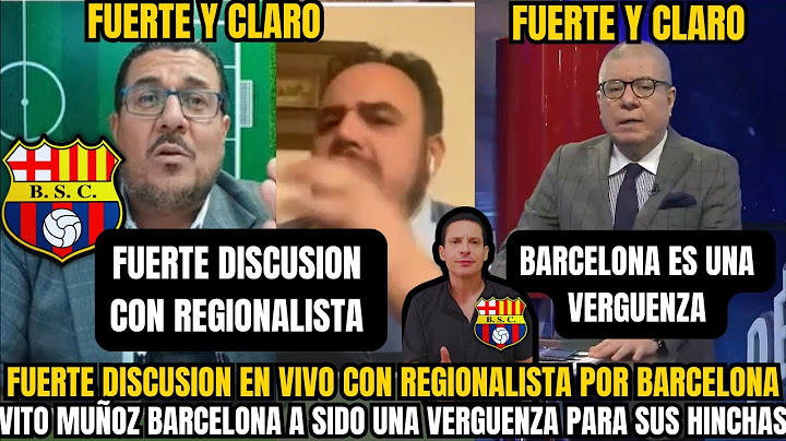 🚨 Vito Muñoz explota en vivo: “Barcelona SC es una vergüenza” tras fuerte pelea con regionalista