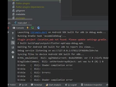 Flutter : Plugin project :location_web not found. Please update settings.gradle.