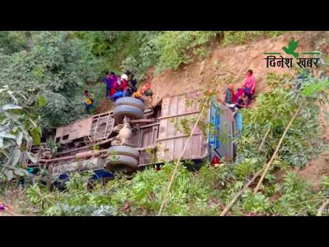 धनगढीका लागि छुटेको बस दुर्घटना हुँदा २ जनाको मृत्यु