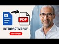 How to Create Interactive PDF from Word (with Bookmarks &amp; TOC) - Microsoft Word Tutorial
