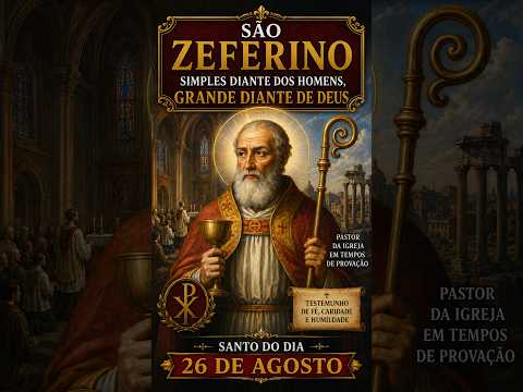 São Zeferino Simples para os Homens, Gigante para Deus - Santo do Dia 26 de Agosto