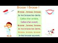 Comptine Brosse Brosse 1ere AEP Français