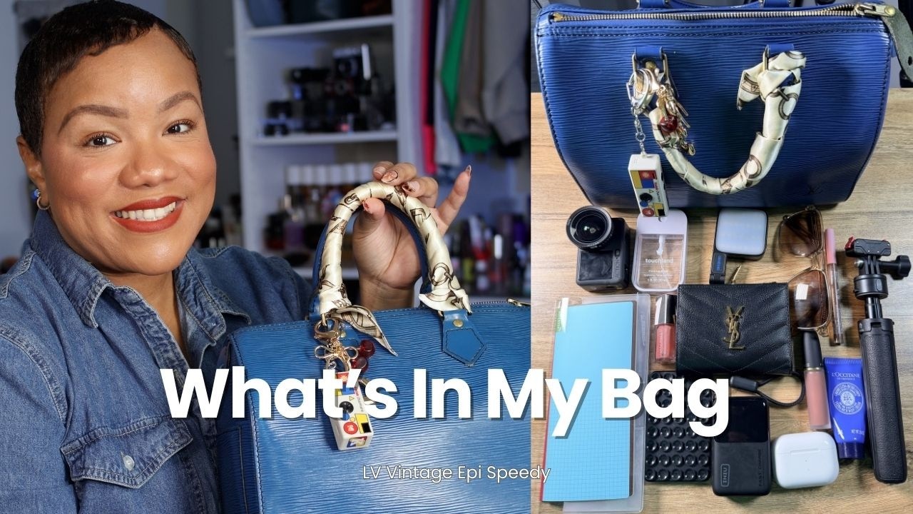 Что внутри сумки 2026 года | Винтажная сумка Louis Vuitton Epi Speedy 25