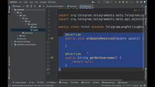 7-lesson. Telegram BOT start coding in java