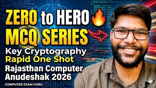 Symmetric and Asymmetric key cryptography MCQ Series Rajasthan Computer Anudeshak 2026 #cryptography