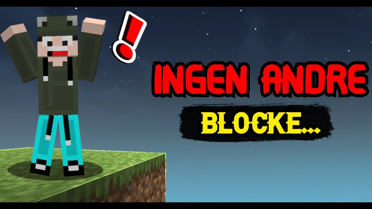 Minecraft, Men KUN På 1 BLOCK!?