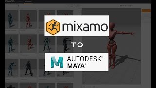 Import mixamo animation clips to your rigged character in maya || Mixamo animations to maya rig