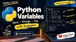 02.Variables for beginners with examples in python