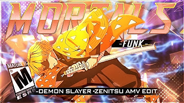 Mortals Funk ~ Demon Slayer "Zenitsu" [Edit/AMV] 4K ! Alight motion preset (+project file)!