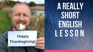 Meaning of HAPPY THANKSGIVING! - A Really Short English Lesson with Subtitles