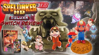 Spelunker HD Deluxe Switch Review! Video Games' Weakest Hero in 8-Bit & HD Glory! Famicom Throwback