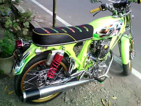 Modifikasi MOTOR  CB  100 ter WOW AIRBRUSH  TRANSFER 