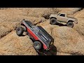 My son and I out on the trail with our trx4s