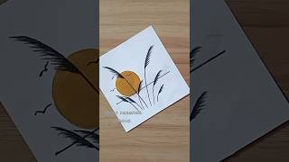 Easy cute autumn scenery drawing #art #drawing #autumn
