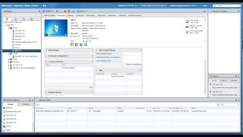 VIRTUAL MACHINE FAILOVER USING FAULT TOLERANCE IN VSPHERE