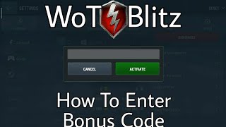 How to Enter Bonus Code *NO CODE HERE* | WoT Blitz