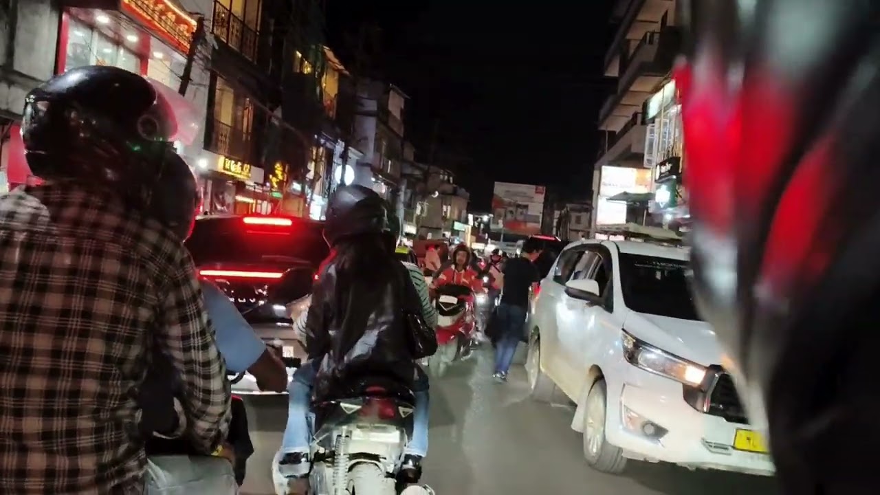 Night Drive In Shillong City