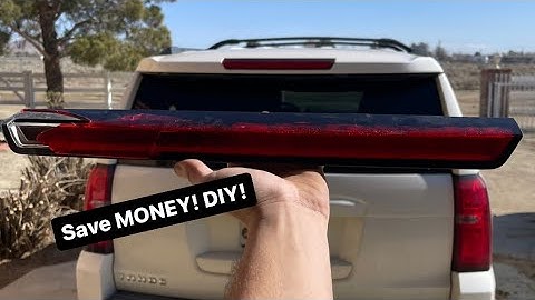 How To Replace 3rd Brake Light & Change Brake/Reverse Bulbs On A 2015-2020 Chevy Tahoe