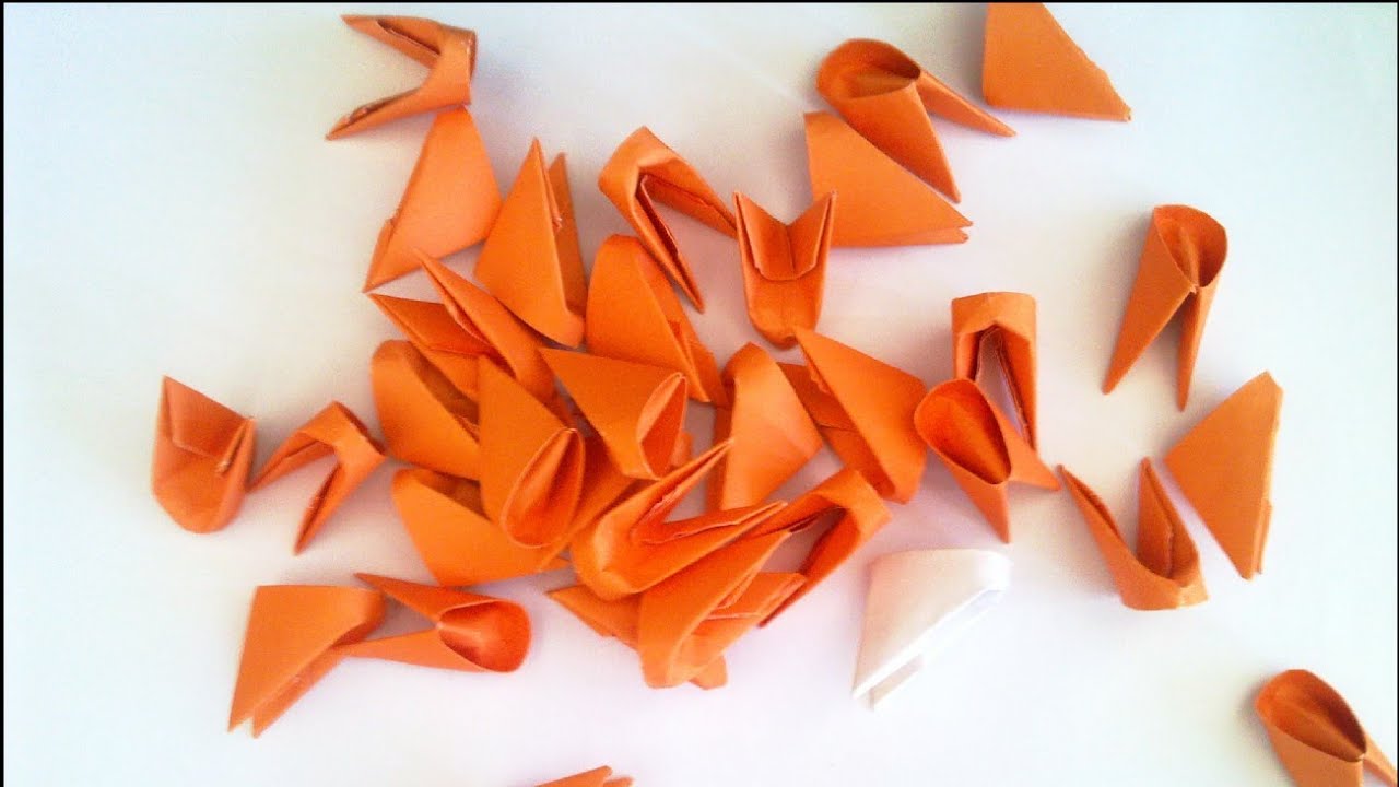 How To fold 3D Origami pieces Easy Origami basics YouTube