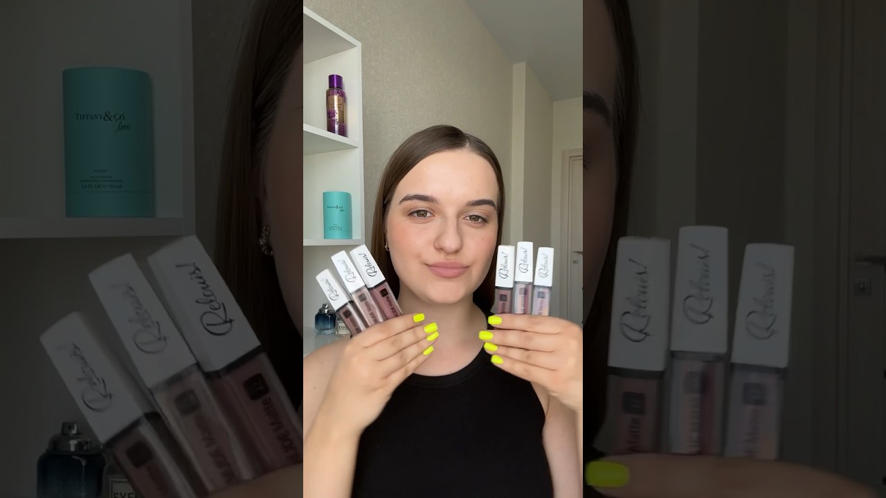 Свотчи на Матовые помады Relouis Compliment Nude Matt  