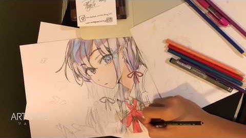 Drawing Time Lapse - Yukino Yukinoshita (Oregairu Anime)