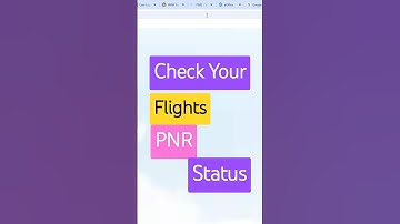 How to check flight PNR Status | #pnrstatuscheck