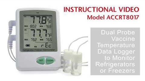 Thermco Instructional Video ACCRT8017 Dual Probe Vaccine Data Logger