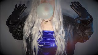 ASMR INTENSE Leather Jacket Sounds & Bubble Gum Chewing [No Talking] [No loud popping]