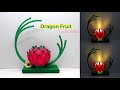Dragon Fruit Candle Holder from Plastic Spoons | Buah Naga dari Sendok Plastik