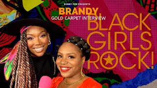 Brandy LOVES My Hair • Black Girls Rock! 2019 Gold Carpet